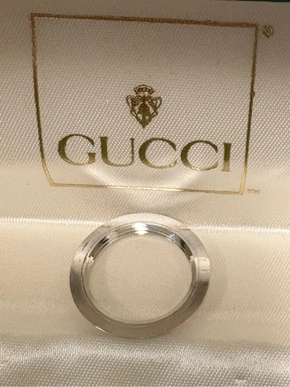 Gucci Silver and Gold Bezels for Vintage Gucci Bezel Watch